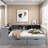 Modern Daybed With Storage Shelves, 2 Drawers, Charging Station, Study Desk And Upholstered Headboard-1119537314-1119537315