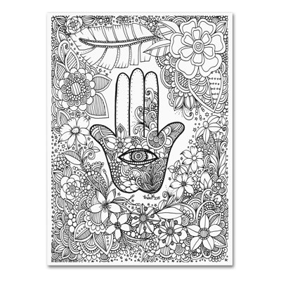 Carson «Hamsa Hand», impression sur toile tendue KCDoodleArt