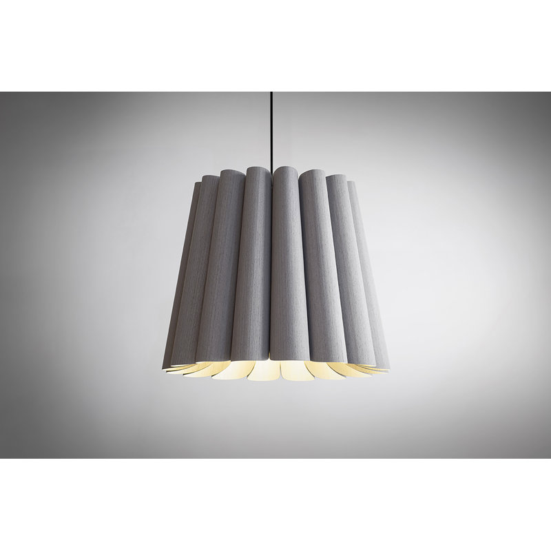 Renata 80 Oval Pendant, Gray Oak