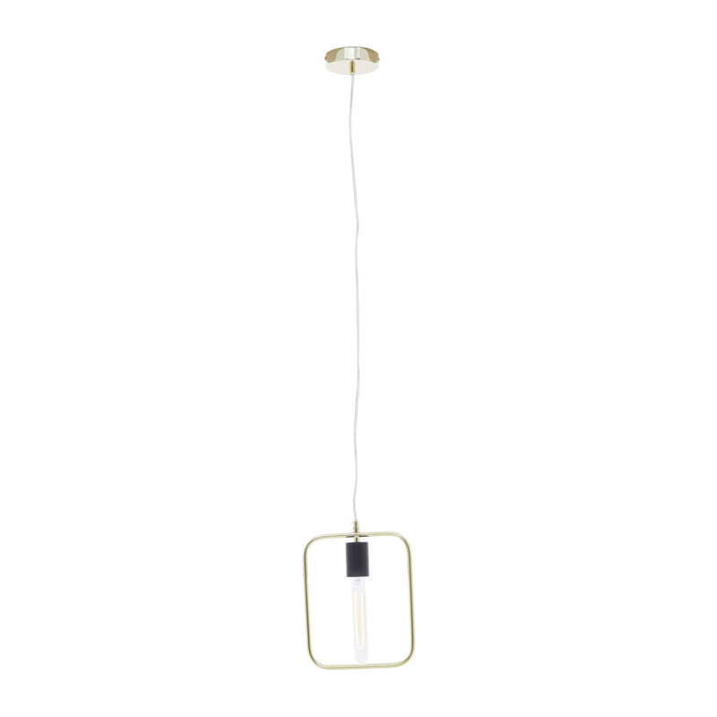 Borica 1 - Light Single Pendant, Gold/White