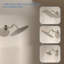 Bras de douche mural de remplacement pour bras de douche de 8 pouces avec bride pour pomme de douche