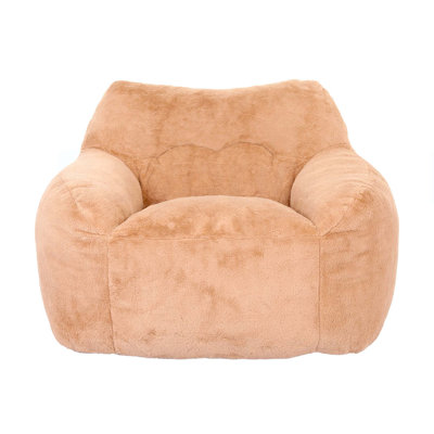 Bean Bag Chair, Bean Bag Sofa Chair with Armrests Stuffed High-Density Foam, Lazy Sofa Comfy Chairs BeanBag Chair for Adults in Living Room,Bedroom Re by Trule