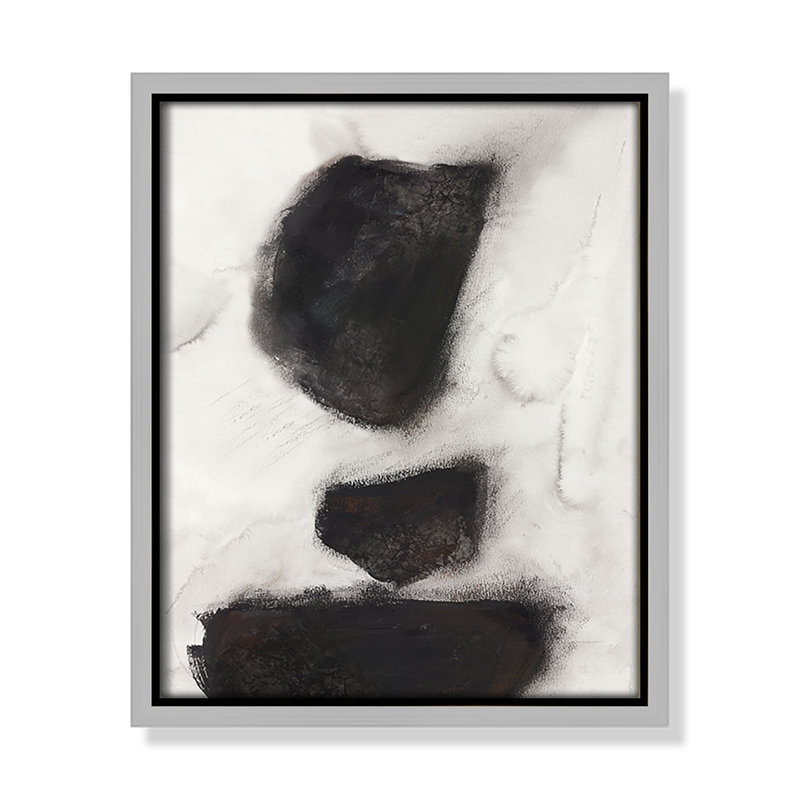 Impression Elegant Contrast II par Casa Fine Arts, Argent, H 11,5 po x l 9,5 po