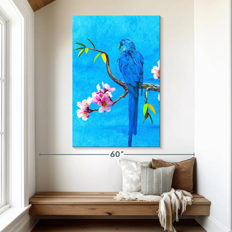 Brampt Spring Bird And Flower, 51" H x 34" W