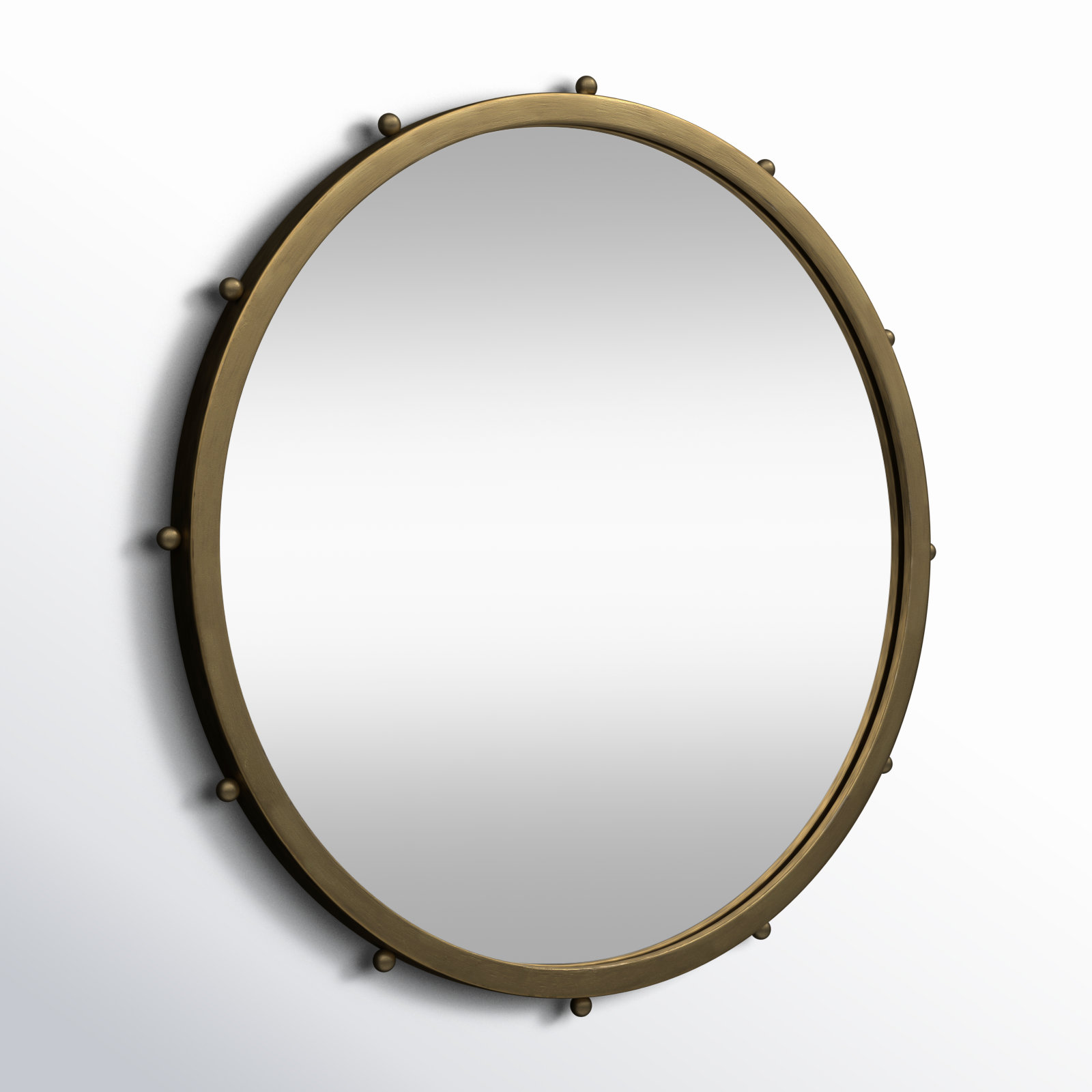 Weston Accent Mirror, 25.2" x 25.2", Gold