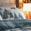 Cotton Blend No Pattern Duvet Cover Set with Pillowcases-501809035