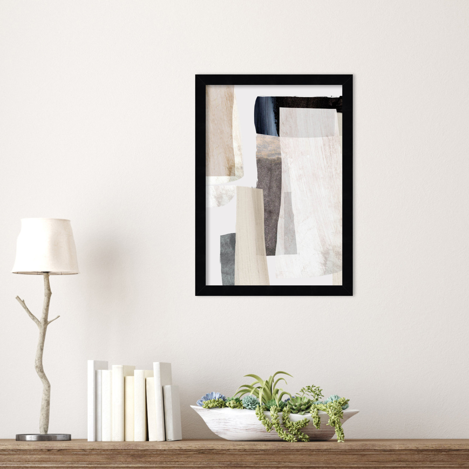 Clay No 2 by Dan Hobday Wood Framed Wall Art Print, Black, 17" H x 12" W