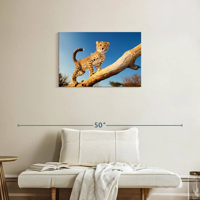 Brampt Cheetah Cub, 20" H x 30" W