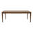 Bugrane Solid Wood Rounded Edge Rectangular Dining Table with Sunburst Pattern