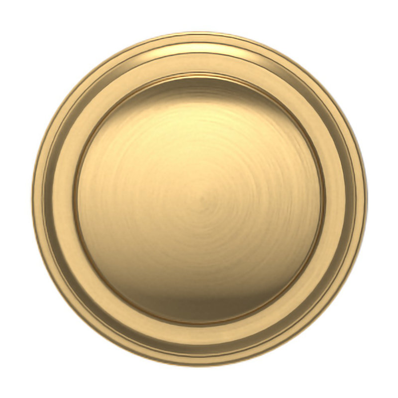4454 Severin Fayerman Collection C Knob, Satin Brass