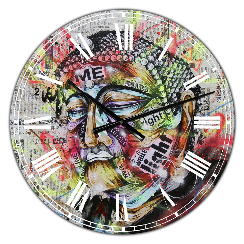 Saint-Graffiti Street Art - grande horloge murale moderne, Grand