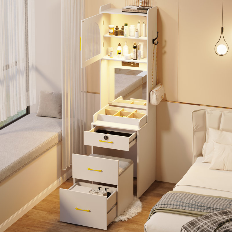 Coiffeuse Kaytor, Blanc