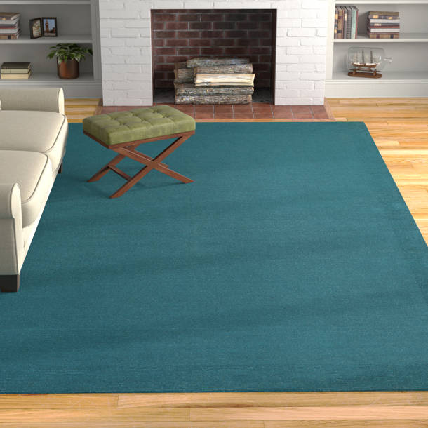 Andover Mills™ Girton Handmade Wool Mint Rug & Reviews | Wayfair