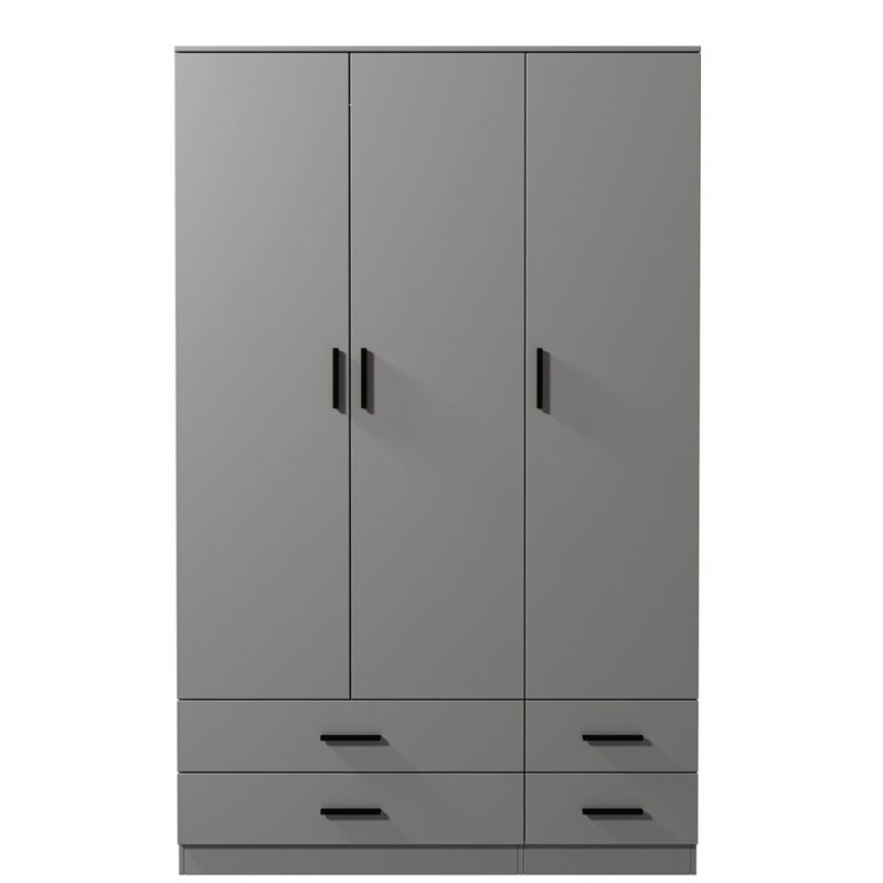 Retonia Manufactured Wood Wardrobe, Grey