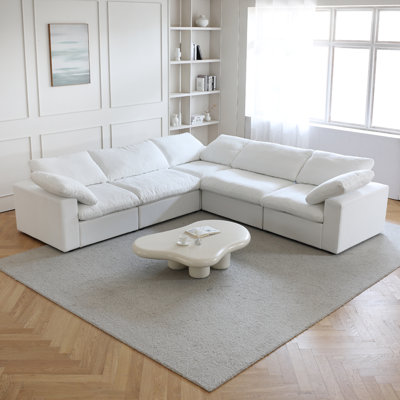 Canapé modulaire rembourré 5 pièces Kenda Faisa