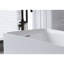 Baignoire 51 po à surface solide matte, baignoire autoportante en pierre de résine à surface solide, baignoire à surface solide blanc mat, blanc mat