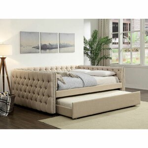 Lark Manor Togut Upholstered Daybed with Trundle | Wayfair