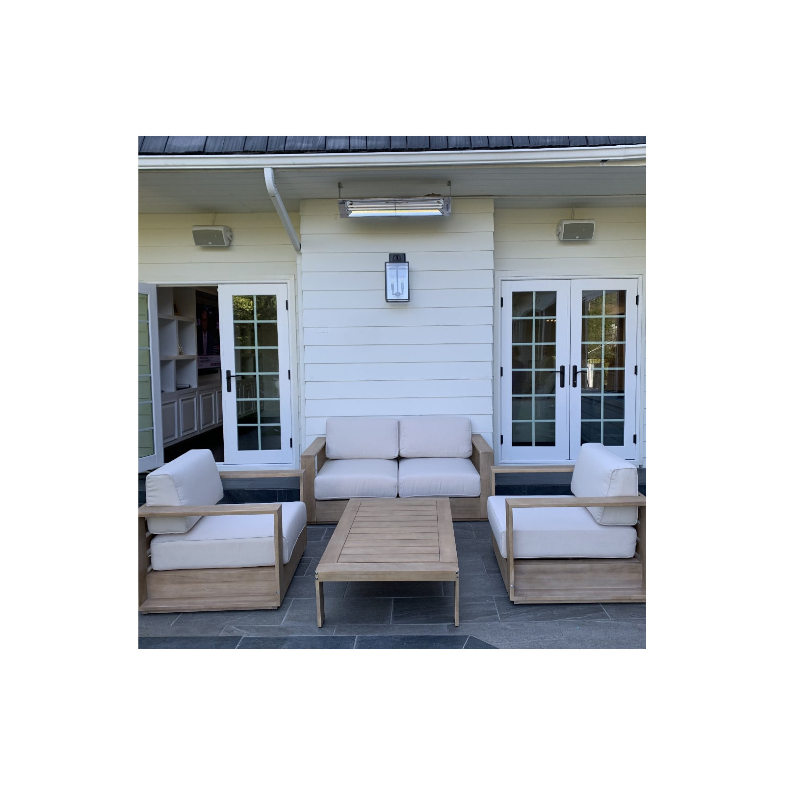 Harbor 51'' Outdoor Coffee Table, Teak