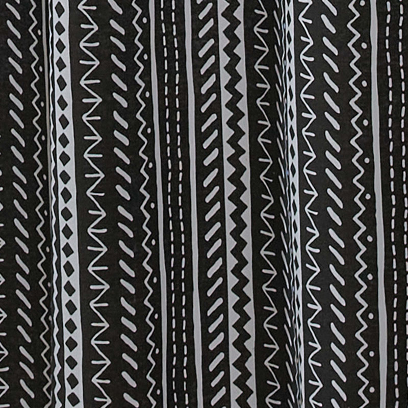 Rideau de douche Split P Amaya, Rayures noires