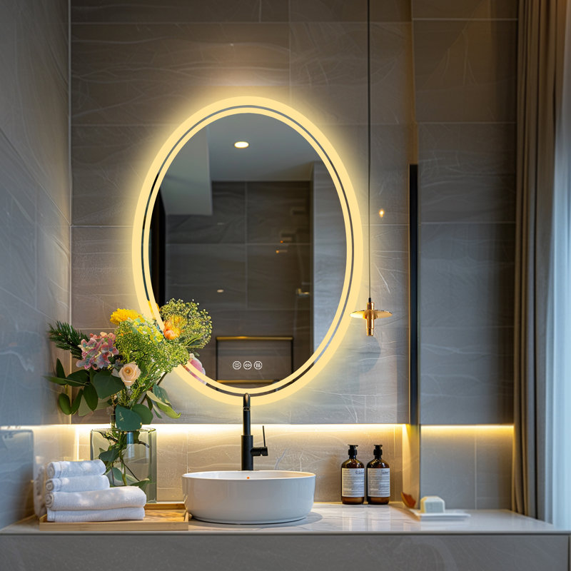 Oval Mirror, 27.50" x 20"