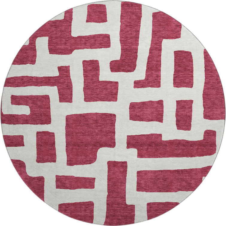 Premium Machine Washable Prisco Garnet Rug