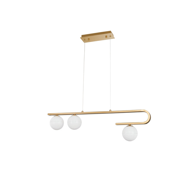 3 - Light Gold Kitchen Island Pendant