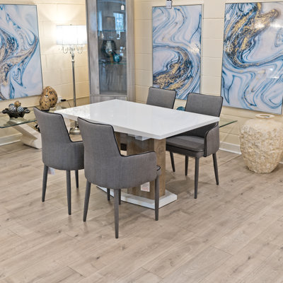 Hershel 4 -Person Butterfly Leaf Dining Set
