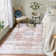 Oriental Machine Washable Rug with Rubber Backing for Living Room Vintage Non-Slip Dining Room Rug Easy-Cleaning Floor Carpet for Bedroom