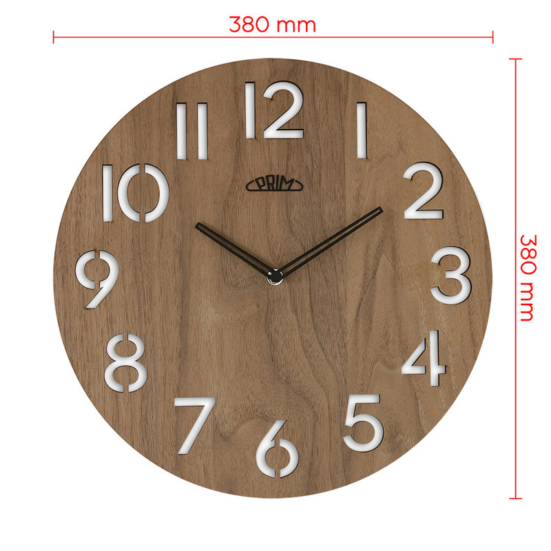 Wood Wall Clock, Brown