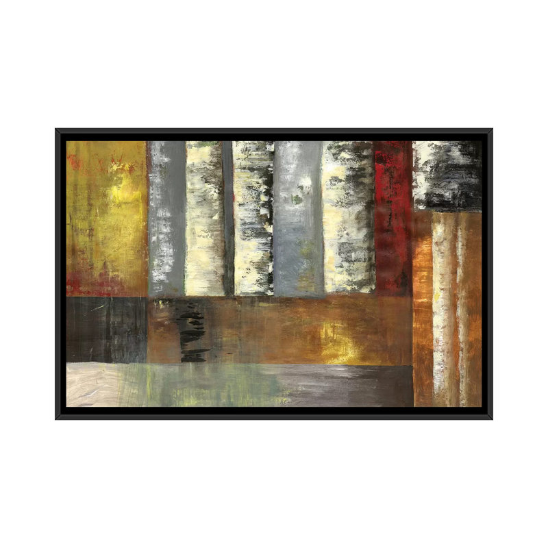 «Originial Birch», reproduction sur toile, H 18 po x l 26 po x P 1,5 po, Toile avec cadre noir, Pas de tapis