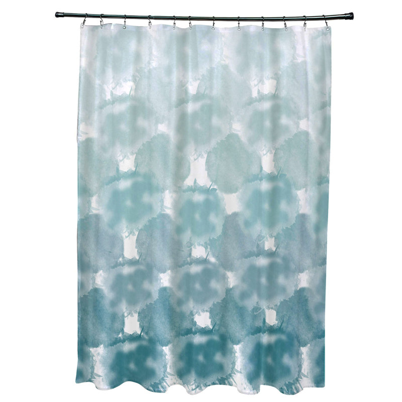 Rideau de douche simple, sarcelle