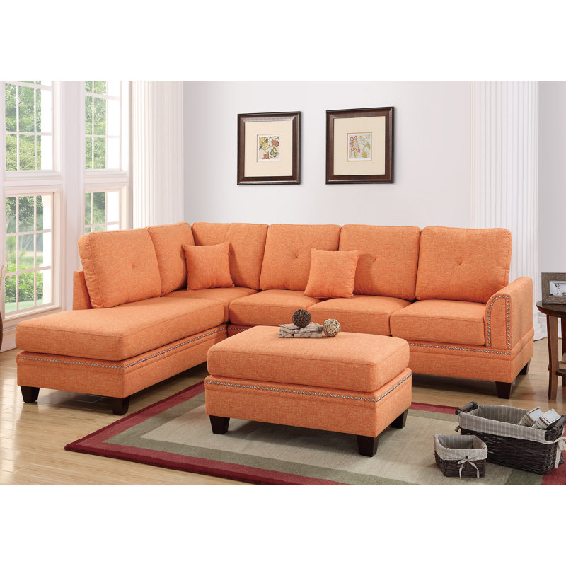 Joseph Reversible Coner Sofa, Coffee, Reversible