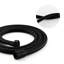 Pomme de douche High Rain avec douchette - Laiton noir mat, fixation murale, débit de 1,8 gallon par minute, 6 modes de jet, débit d'eau réglable, modes laiton et valve inclus, installation facile