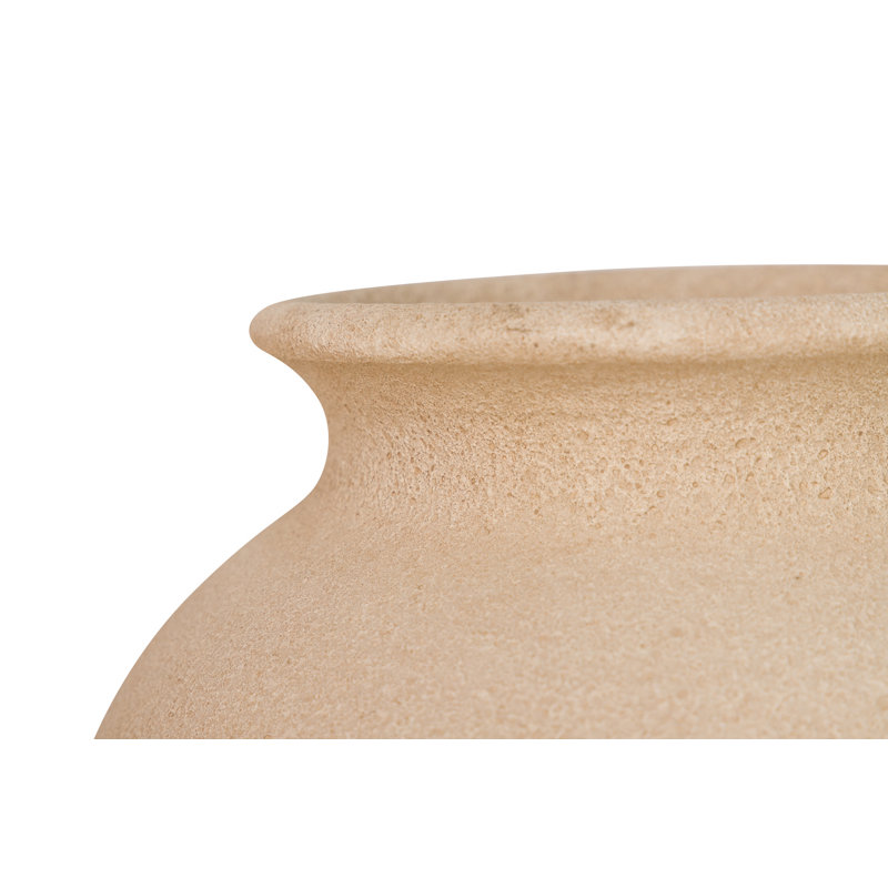 Ceramic / Porcelain Jar, 30cm H x 28cm W x 28cm D, Brown
