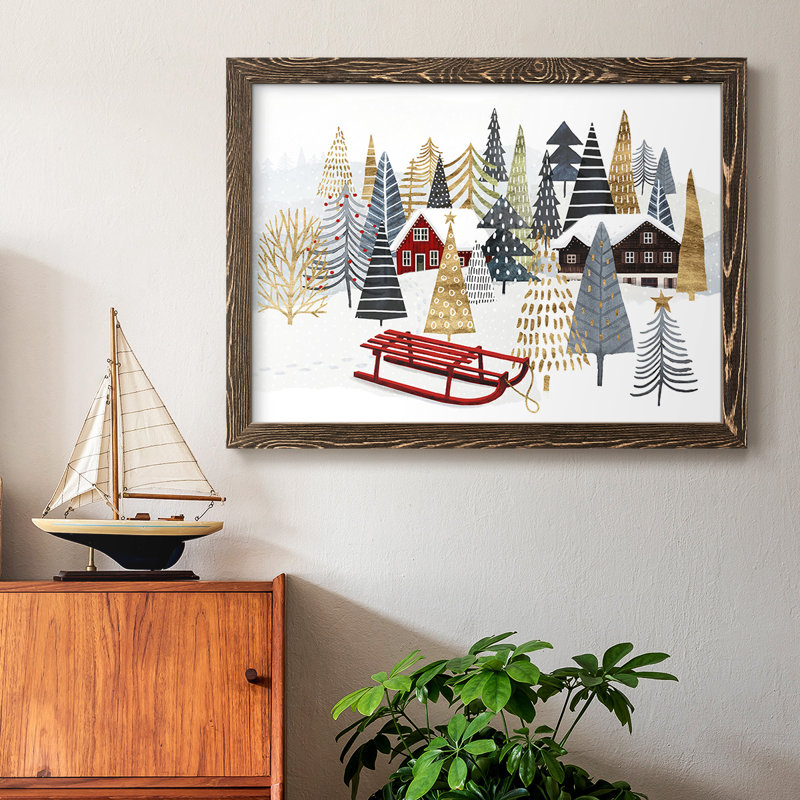 Collection de chalet de Noël A, Noyer, H 14 po x l 20 po x P 1,5 po