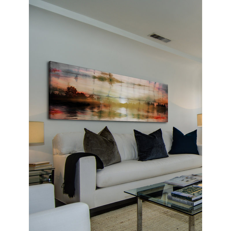 «Painted Sunset» par Parvez Taj, photographie sur toile tendue, H 15 po x l 45 po