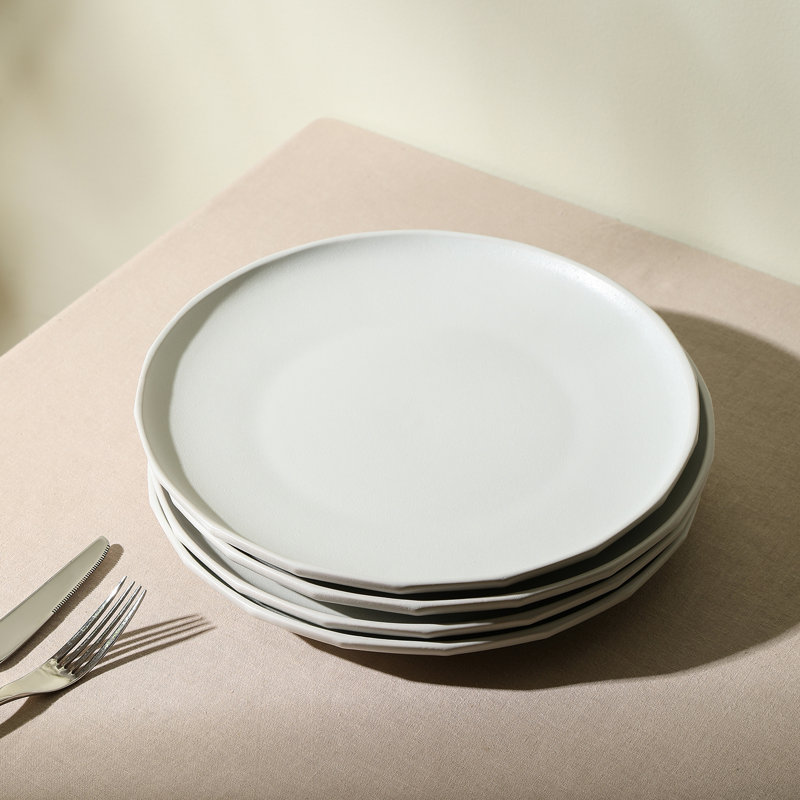 Stone Lain Rio 4-Piece Dinner Plate Set Stoneware, Beige