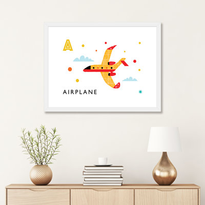 A is for air plane - impression d'art graphique