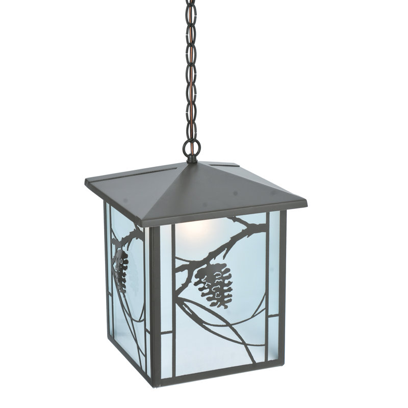 Luminaire suspendu rectangulaire 1 lumières lanterne Whispering