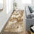 2'X8' Modern Marble Runner Rug, Washable Kitchen Runner Abstract Marble Pattern Rug Runners For Hallways Non Slip For Bedroom Entryway, Brown-399596894