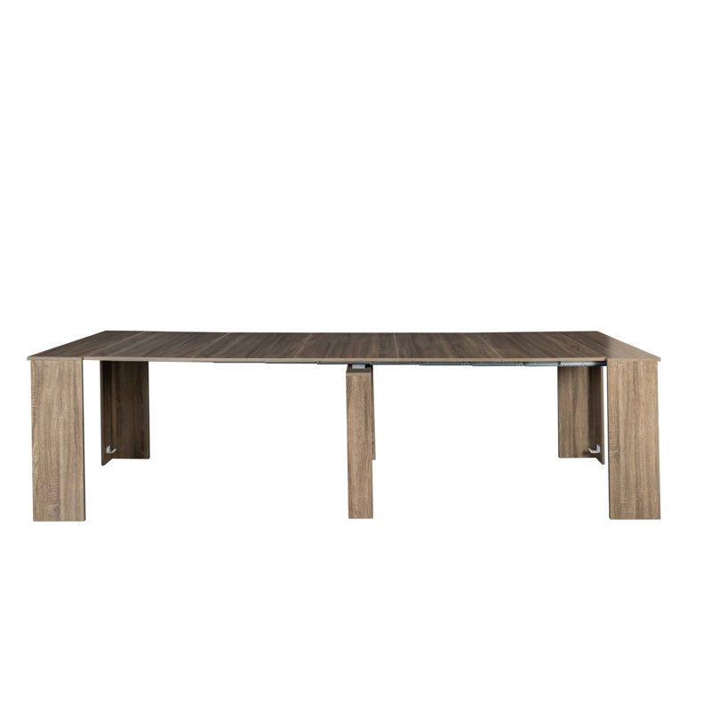 Console 118,11 po multifonctionnelle extensible - panneau de particules et panneau de fibres à densité moyenne pour la salle à manger / salon