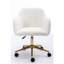 Chaise de bureau avec fonction pivotante à 360 °, hauteur réglable, pieds en métal doré, roue universelle, tissu de style moderne pour l'intérieur et matériaux modernes-1368370581