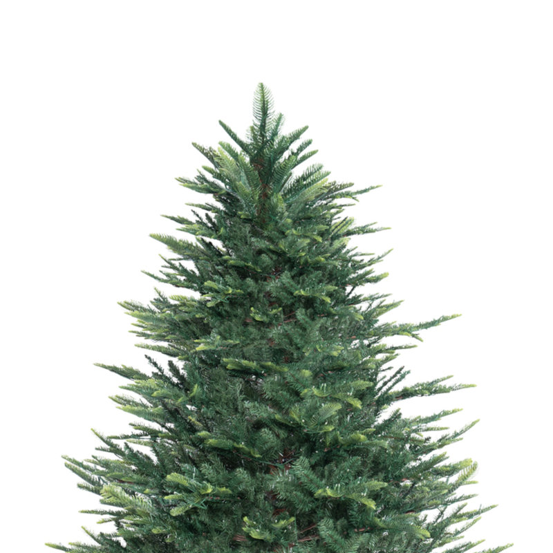 4' 3'' Green Artificial Pine Christmas Tree with Multicolored LED Lights