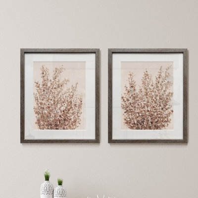 " Rustic Wildflowers I " 2 - Pieces