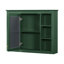 Armoire à pharmacie de 35 po x 27,5 po, armoire de rangement murale pour salle de bain, armoire de salle de bain moderne avec miroir, armoire à miroir avec 6 tablettes ouvertes-1430109528