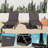 Set Of 2 Resin Outdoor Chaise Lounge Chairs With 5 Adjustable Positions, Waterproof & Tool-free Assembly For Patio Poolside-695799149