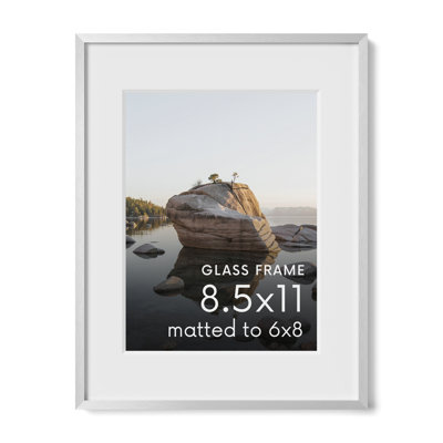 Cadre photo en métal avec verre