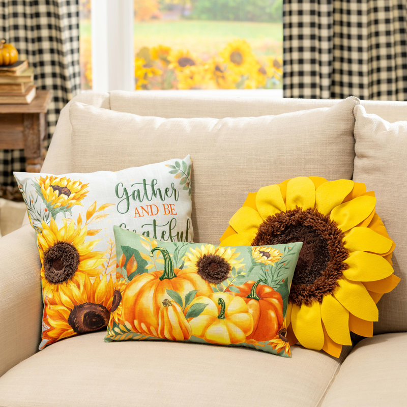 Coussin lombaire Grateful Gatherings, 16 po x 10 po