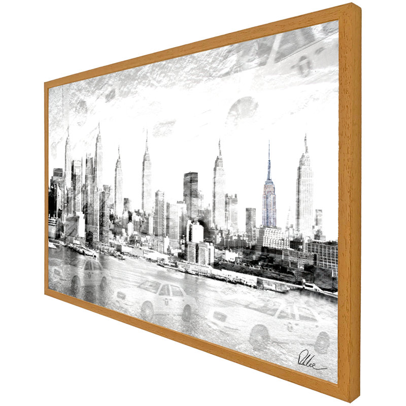 Single Picture Frame Print, 51cm H x 76cm W x 4cm D, Oak