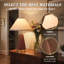 Ensemble de 2 lampes de table 18,11 pouces avec base en similicuir brun-865515905-865515935